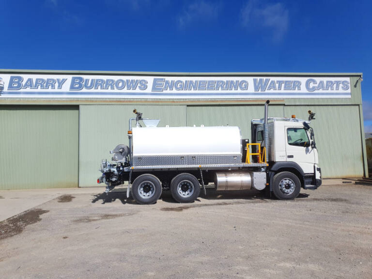 Barry Burrows Engineering truck water sign