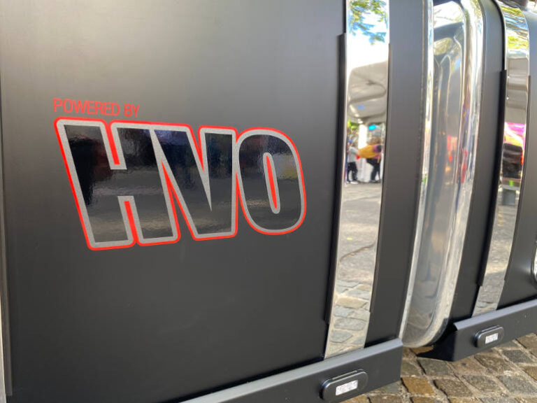 diesel Fuel tank with HVO sticker