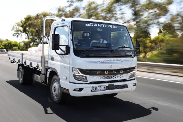 FUSO e canter electric truck test drive review