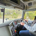 Driving the Mack truck 780 horsepower engine