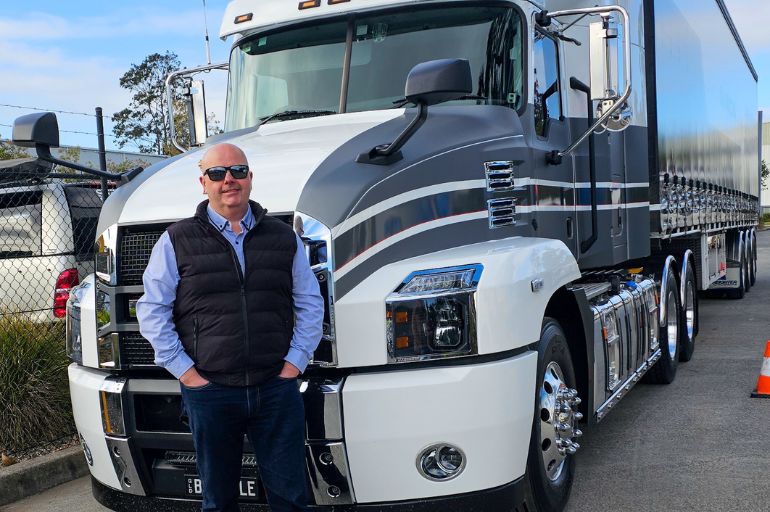 Fuel efficient Mack truck for highway use