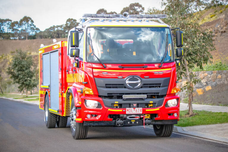 red fire truck in Australia