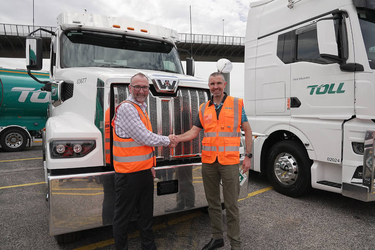 The handshake that did the Penske Toll truck deal