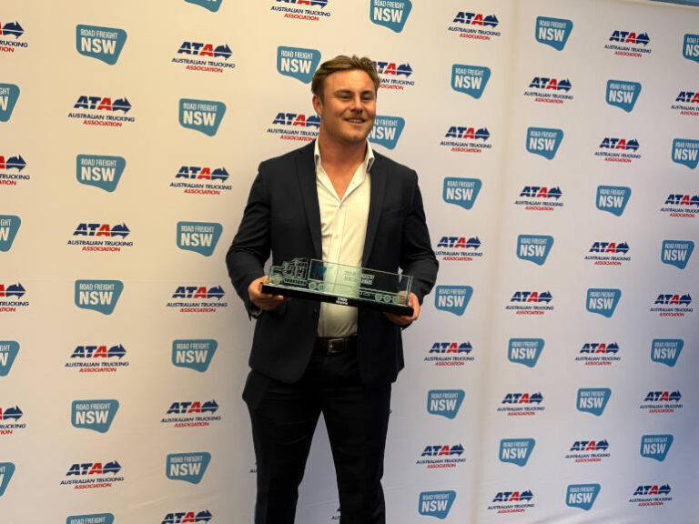 Award for young person in heavy vehicle transport