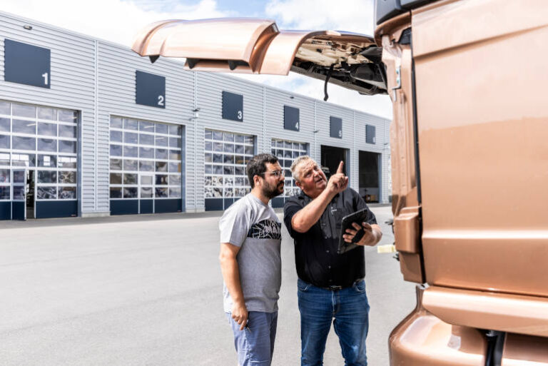 MAN Service Station in Schweinfurt, mit dem TGX MY 2025