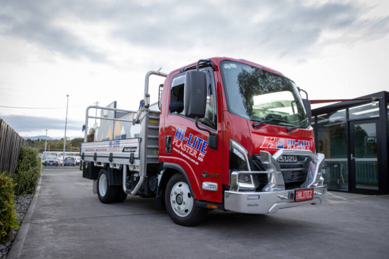 Isuzu NLR Proves a Neat Fit for Hi-Lite Plaster
